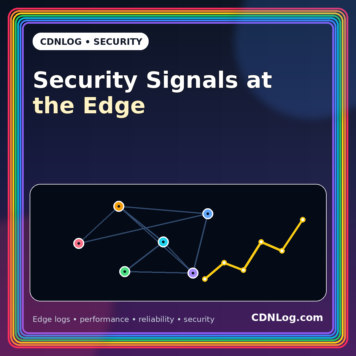 Typography card for Detecting Security Signals in Edge Logs Without Drowning in Noise